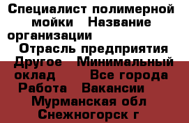 Специалист полимерной мойки › Название организации ­ Fast and Shine › Отрасль предприятия ­ Другое › Минимальный оклад ­ 1 - Все города Работа » Вакансии   . Мурманская обл.,Снежногорск г.